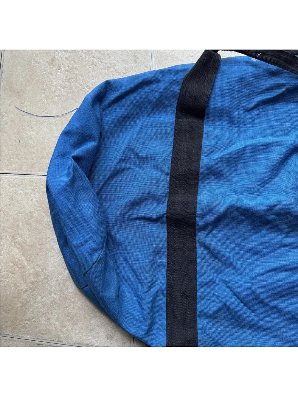 Vintage 80s 90s Eastpak Blue Canvas Duffel Bag USA Large Bag READ 34